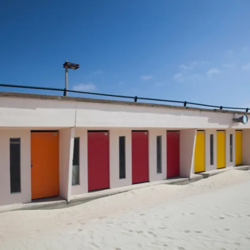 Photo des cabines sur la plage du Touquet