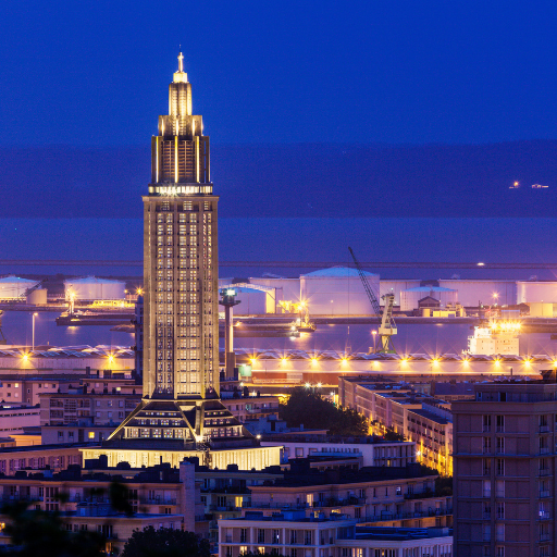 La ville du Havre de Nuit