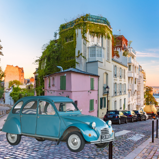 Team building 2CV à Montmartre