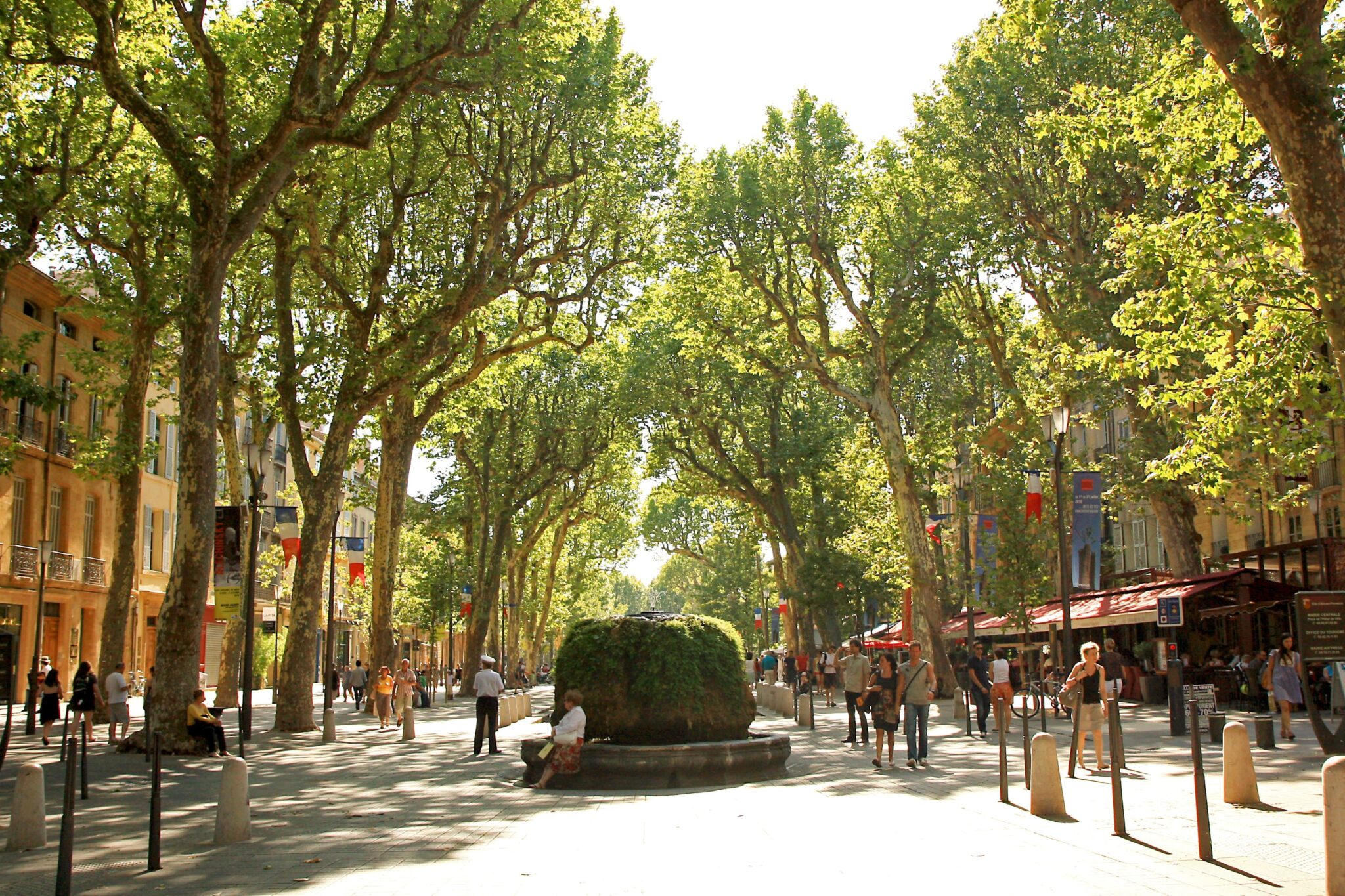 Photo du cours Mirabeau à Aix en Provence