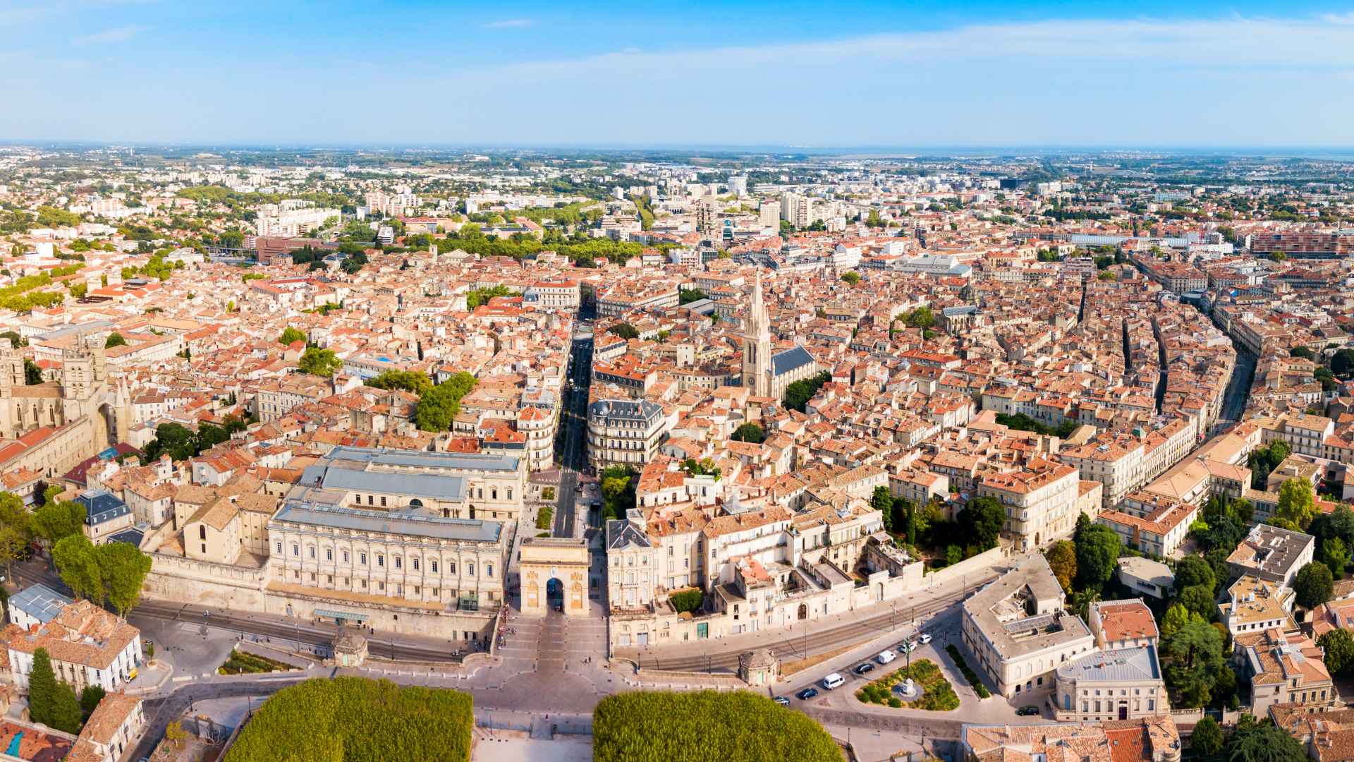Photo panoramique de Montpellier