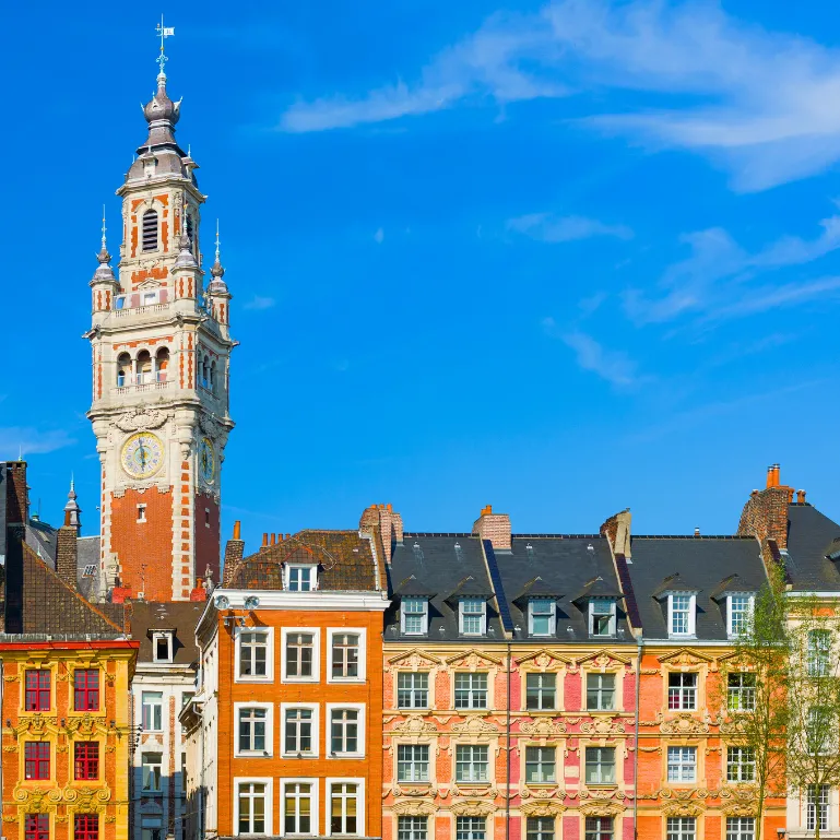 Photo représentant des immeubles à Lille