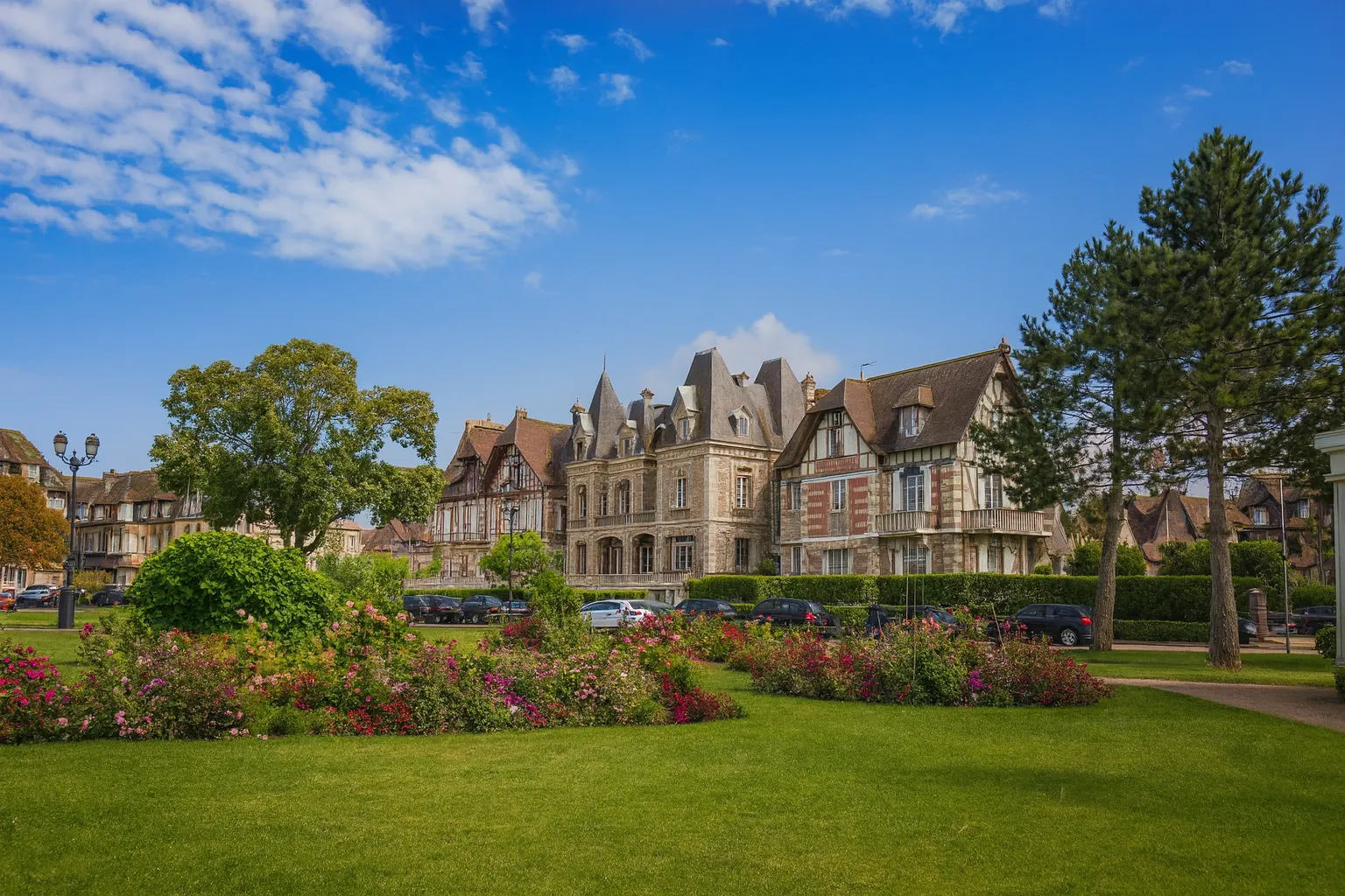 Illustration des jardins du château au Touquet