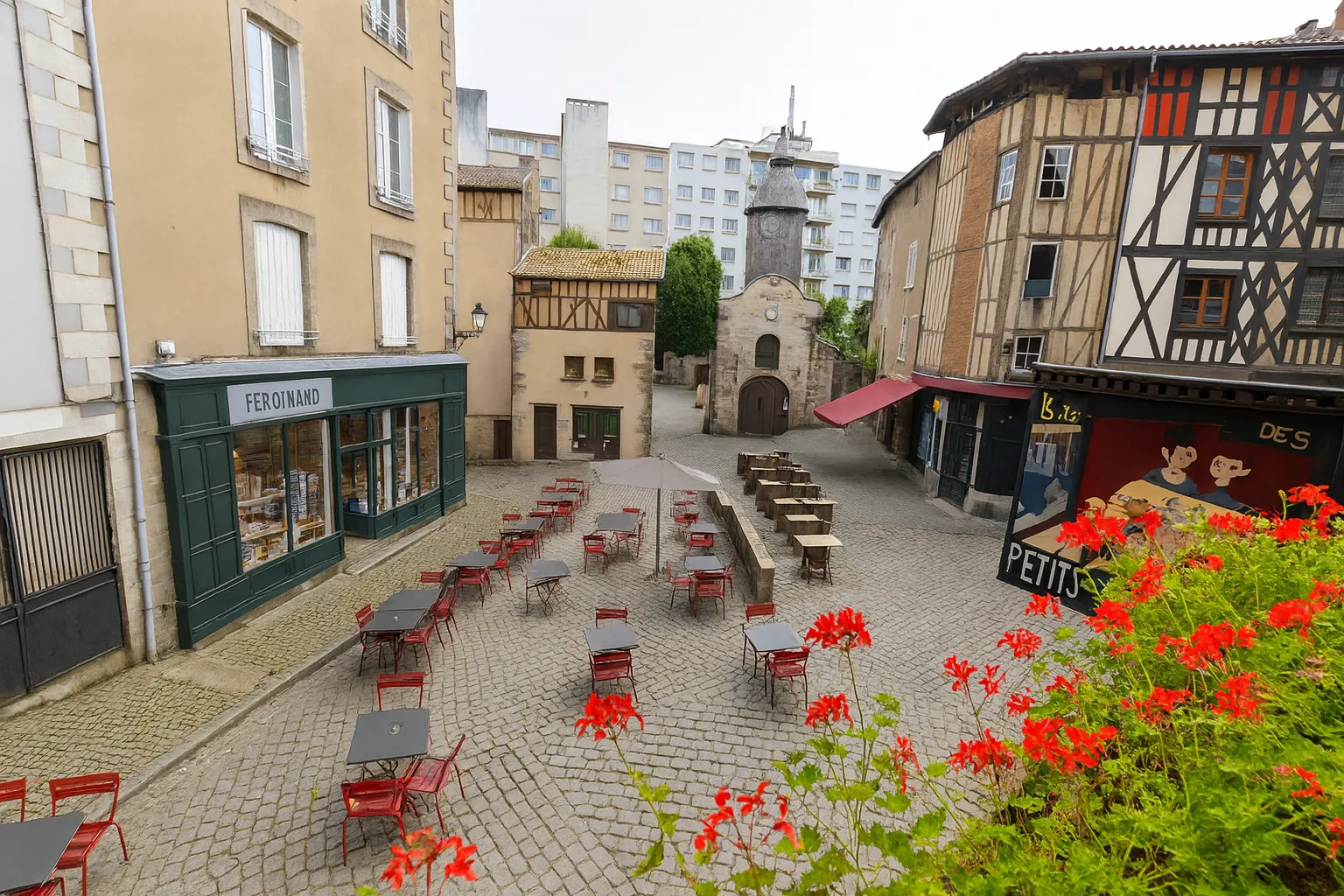 Illustration du quartier de la Boucherie