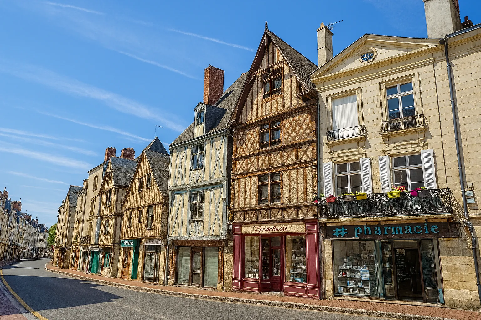 Photo du quartier de la Doutre à Angers