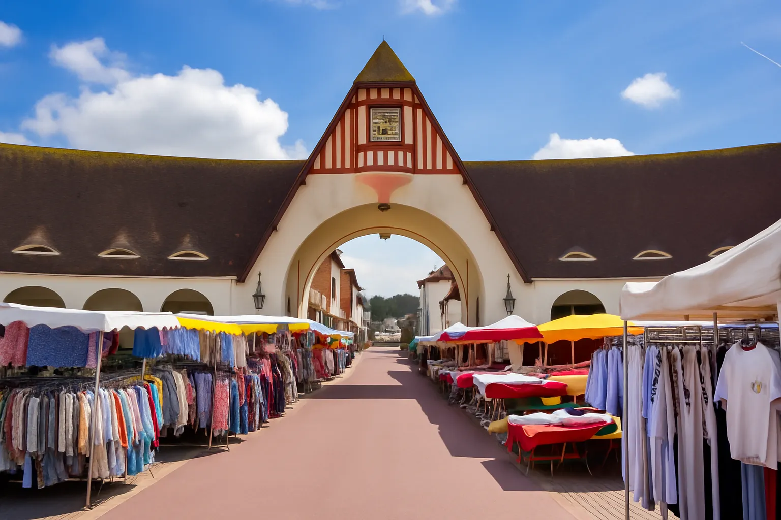 Illustration du marché couvert au Touquet