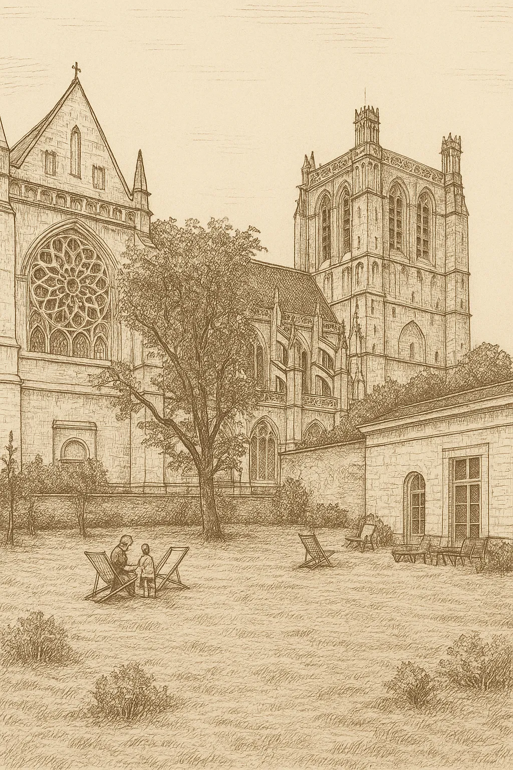 Illustration de la cathédrale Notre Dame Saint Omer