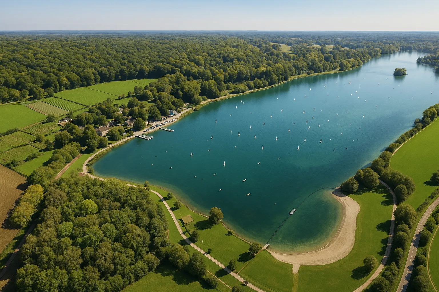 Illustration du plan d'eau Canada à Beauvais