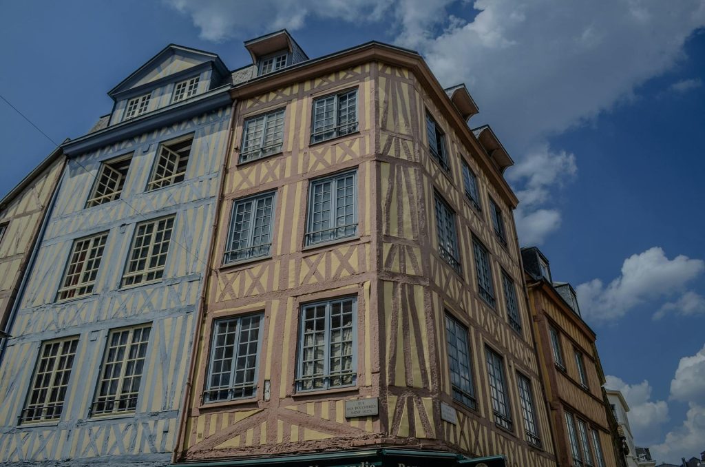Photo des immeubles en colombage à Rouen