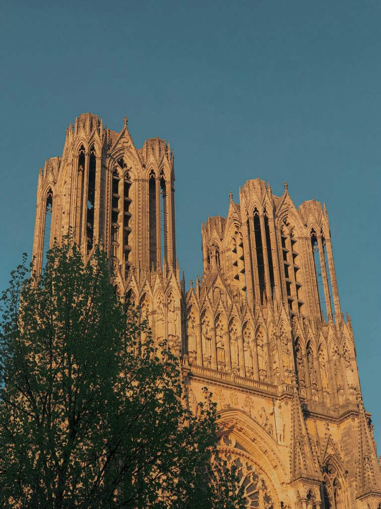 Vue du haut de la cathédrale de Reims