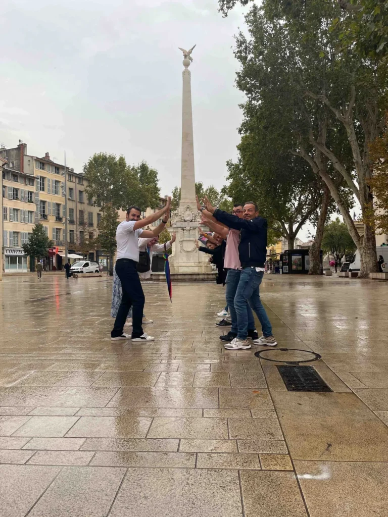 Défi photo de collaborateurs à Aix en Provence